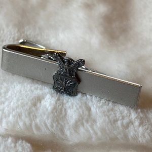 Military Sterling and stainless mens tie clip